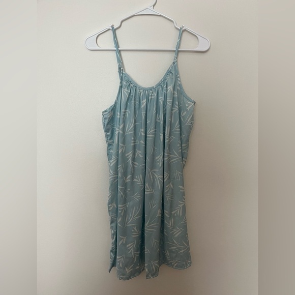 LC Lauren Conrad Satin Ruffle Chemise dress baby blue baby doll - Picture 3 of 12